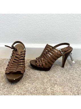 FRANCO Sarto The Artist Collection Women’s Brown Leather‎ Heels Size 7